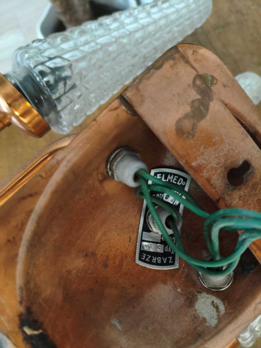 Kinkiet Elmed Zabrze PRL 2 szt