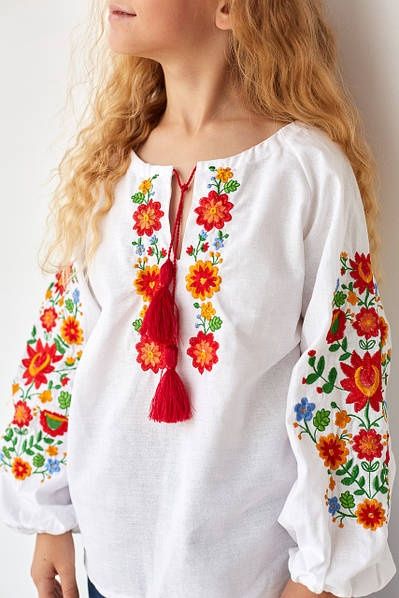 Вишиванка на дівчинку від 4, 5, 6 років
