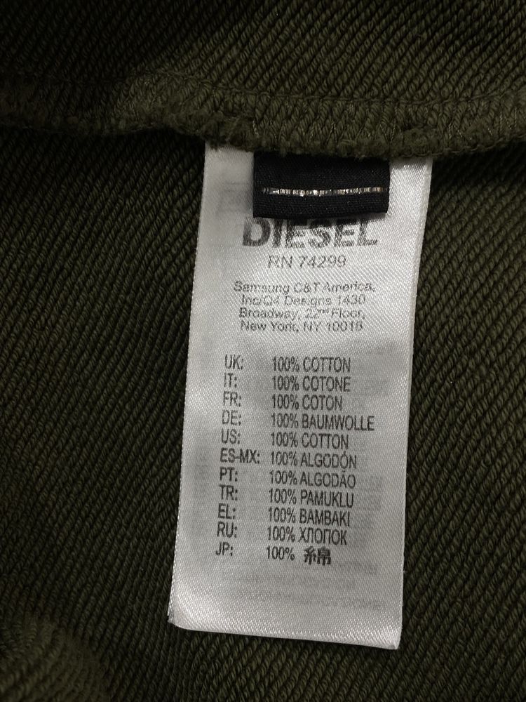 Diesel Big D Logo Hoodie худи дизель кофта батник свитшот биг лого