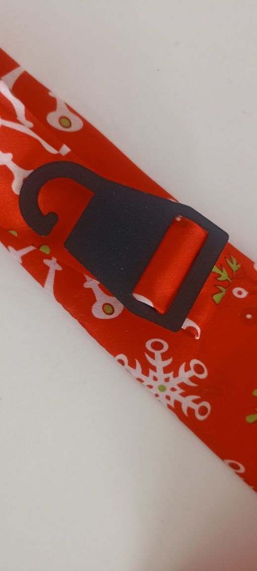 Red Snowflake Men's Nectie 58 " Polyester Novelty Tie Christmas Winter