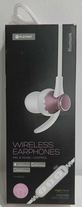 Słuchawki bezprzewodowe dokanałowe PLATINET PM1060P