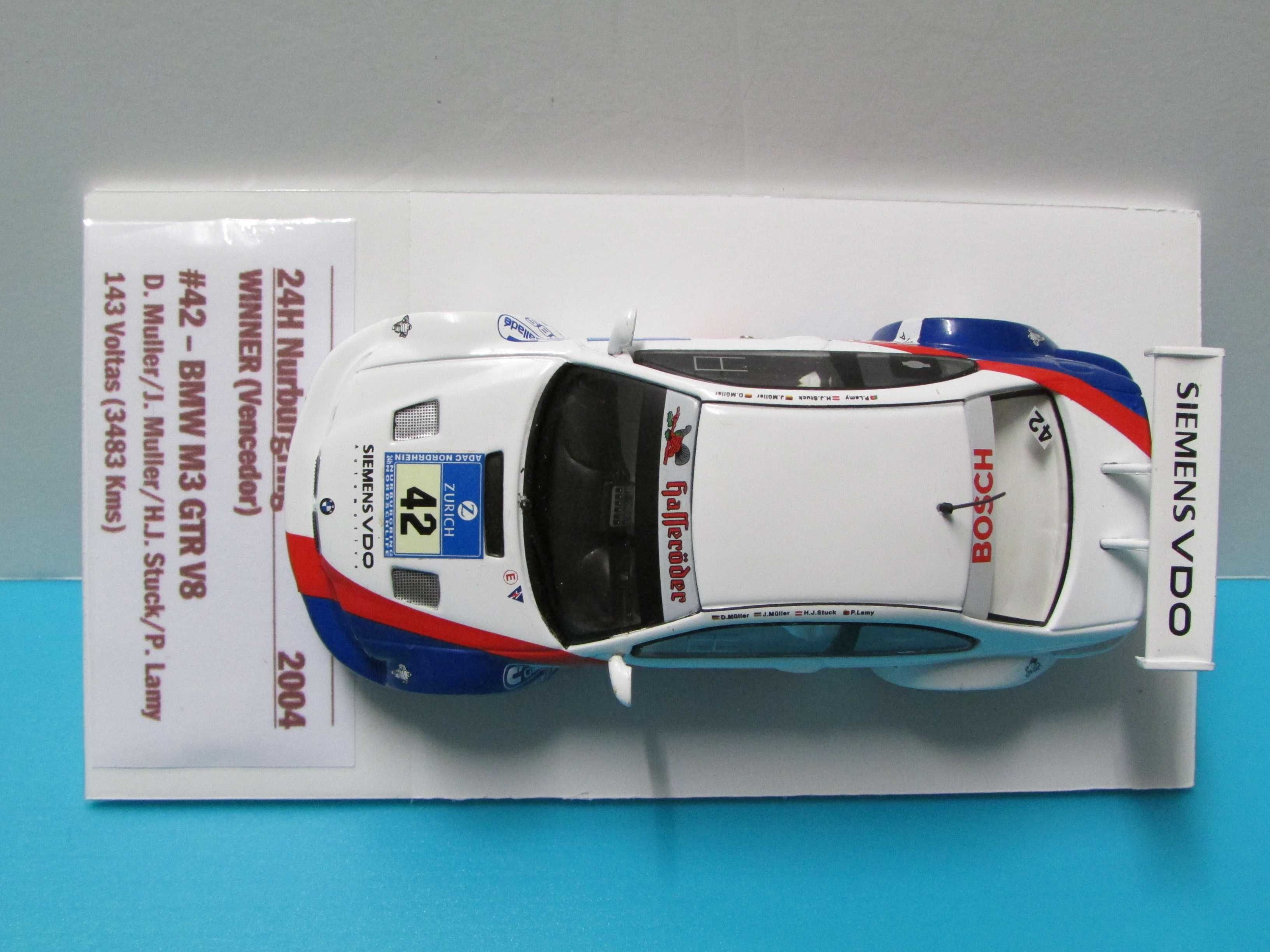 BMW M3 GTR #42 (P.Lamy): Winner 24h Nurburgring 2004 - IXO Models 1/43