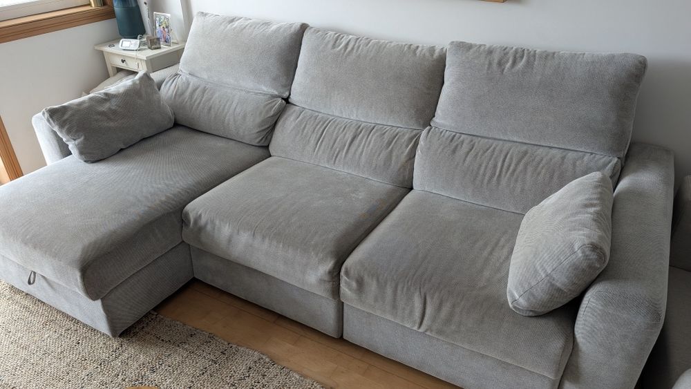 Sofá três lugares chaise lounge Eskiltsuna