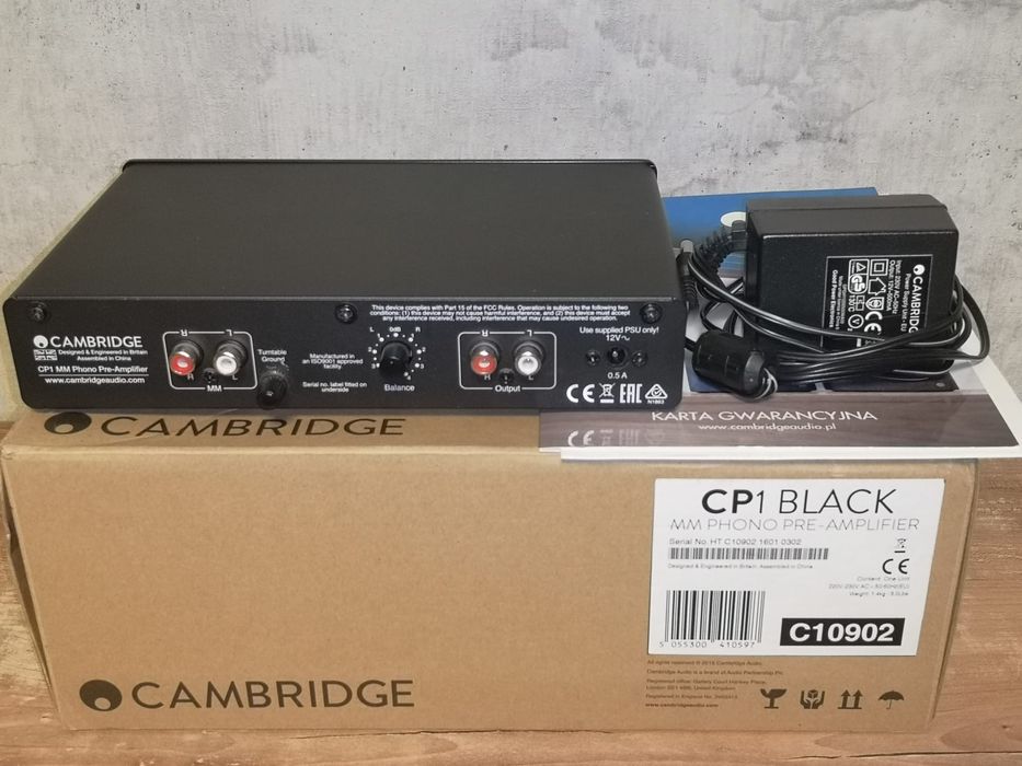 Przedwzmacniacz gramofonowy Cambridge audio cp1