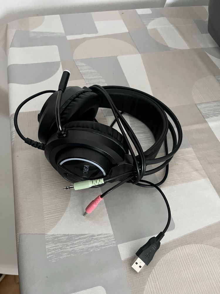 Headset Fone de Ouvido Krom LED RGD GAMER