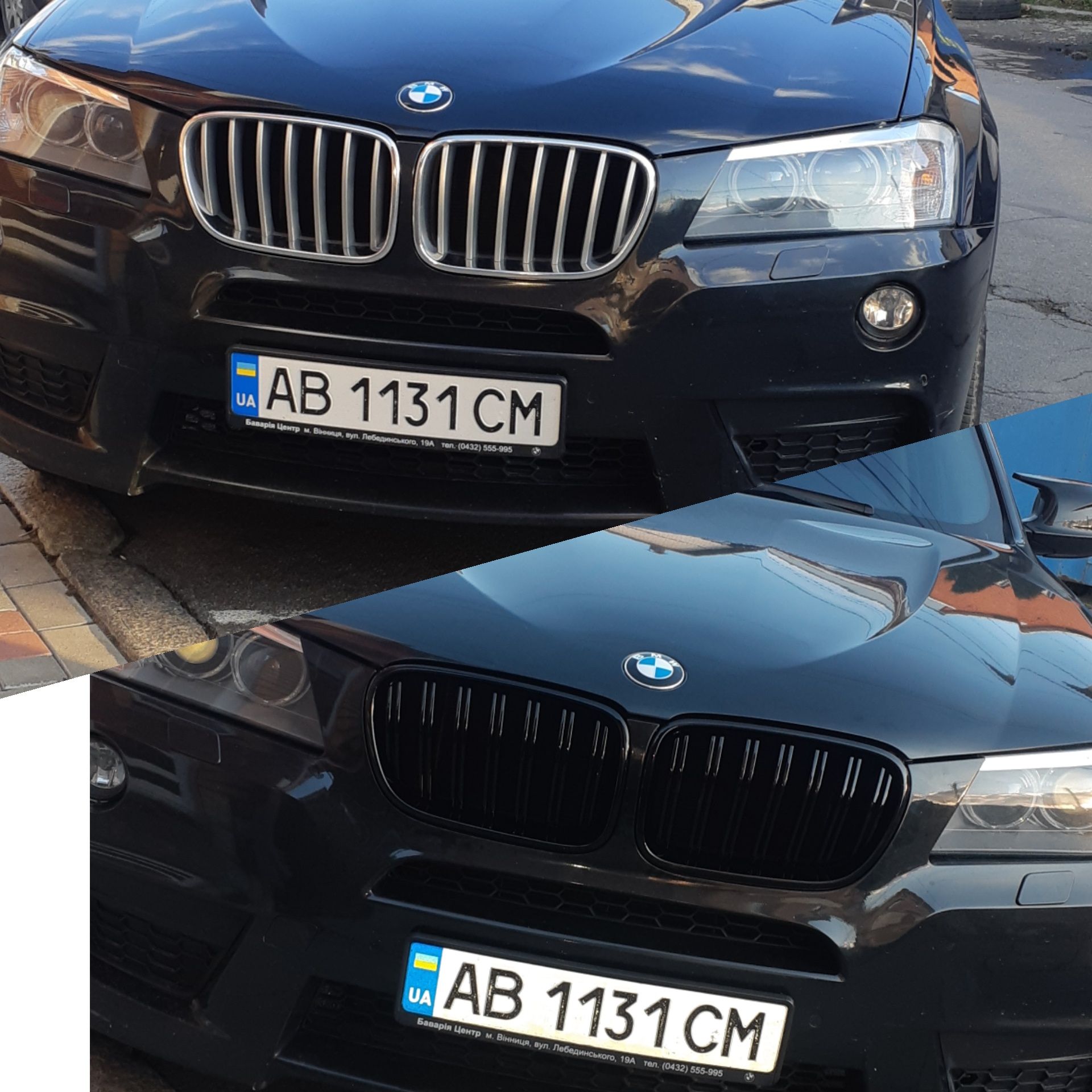 Ноздрі , ноздри BMW x3  f25 2010-2013 решетка радиатора