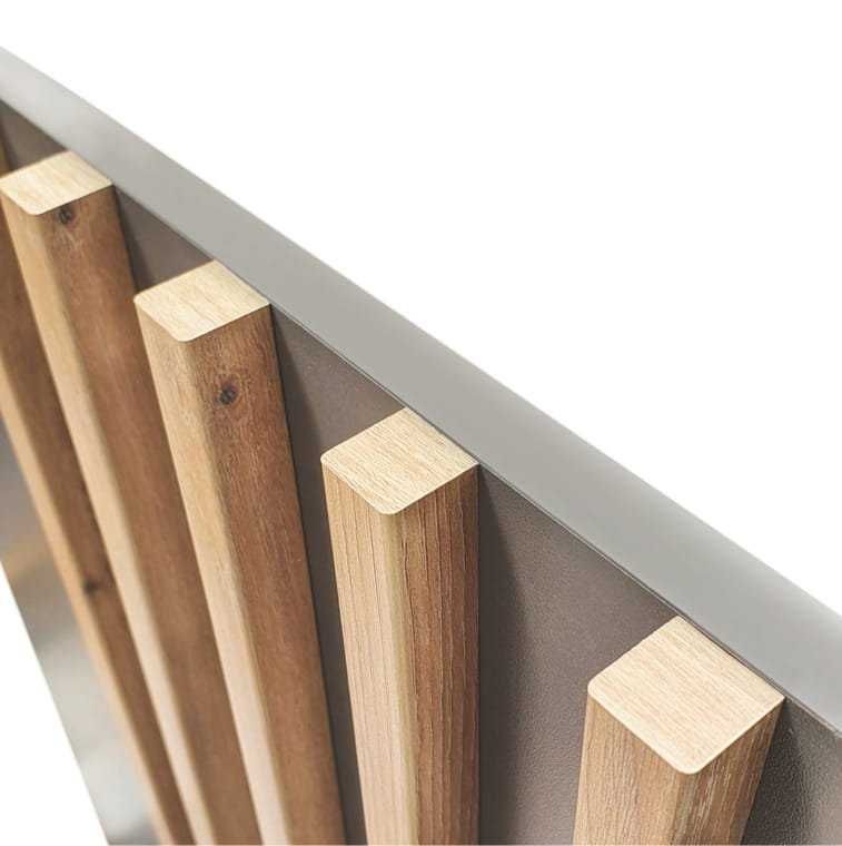 Komoda NELLY 2D 105 cm lamele 4 kolory artisan kaszmir szary grafit