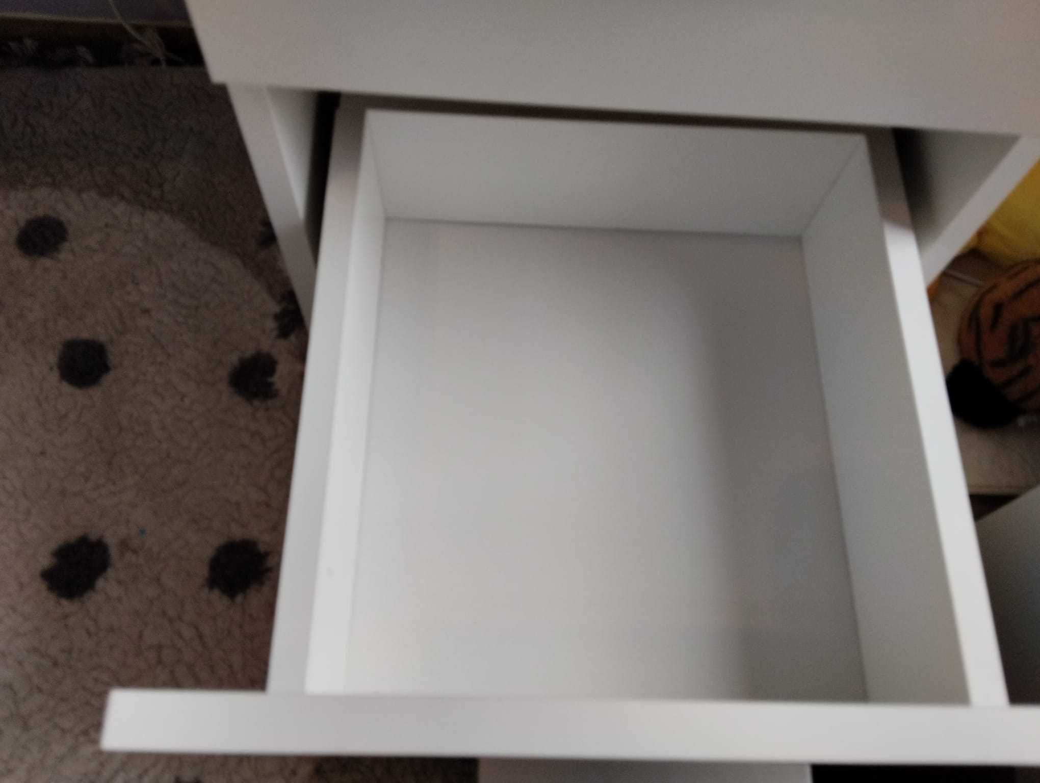 Biurko z szufladami białe OPEN 2 Agata Meble z tablicą.
