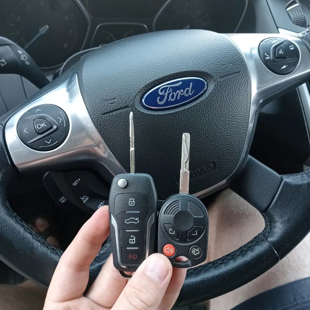 Ключ Ford focus, fiesta, fusion. Привязка к авто.