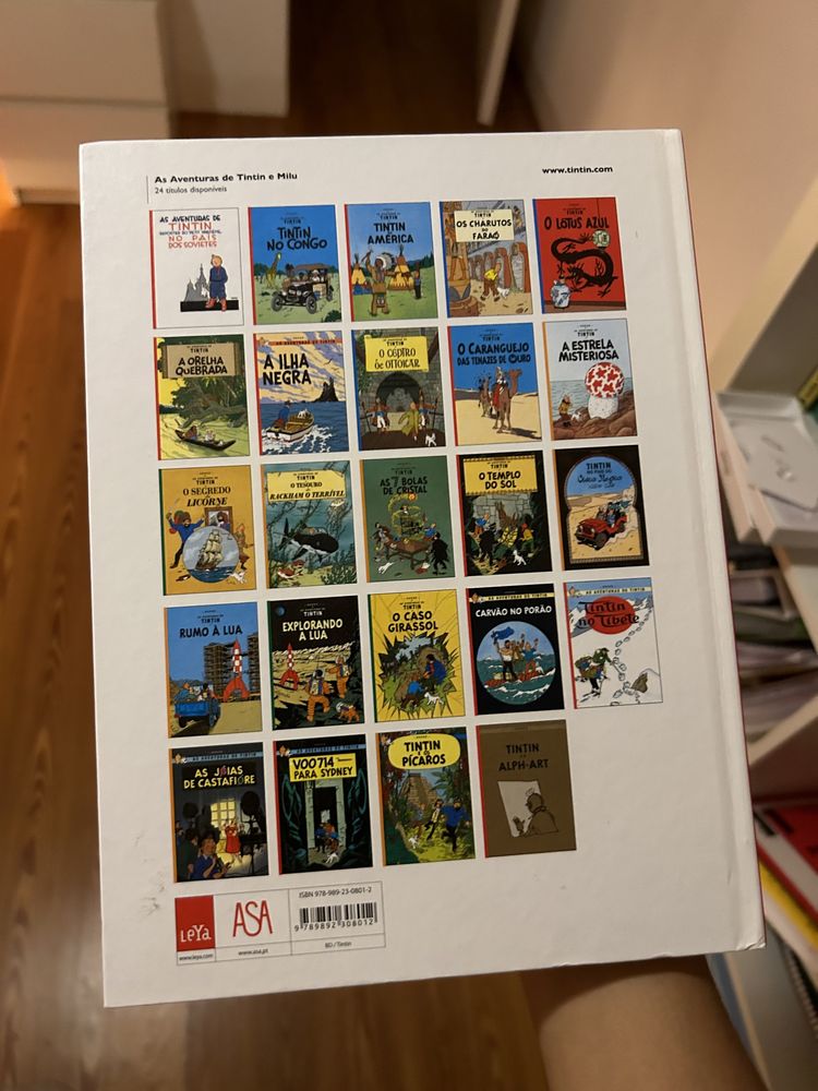 banda desenhada TINTIN a orelha quebrada