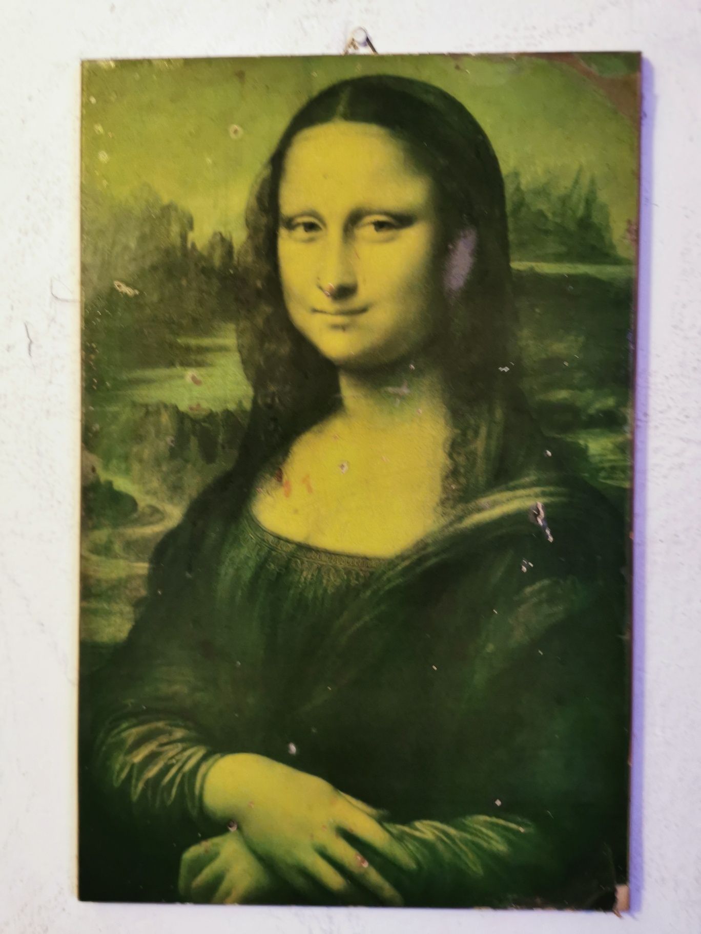 Obraz Mona Lisa drewniany