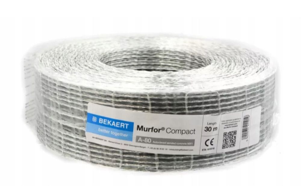 Murfor Compact I-100, 80, 50  zbrojenie muru ścian rolka 30m