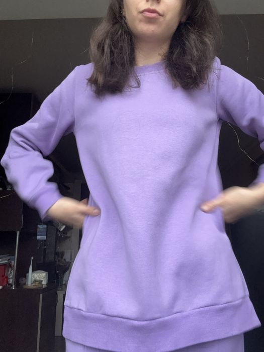 Спортивний костюм на флісі філолетового кольору