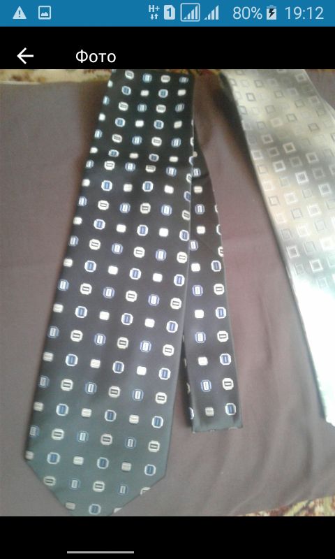 Мужской фирменный галстук -Италия