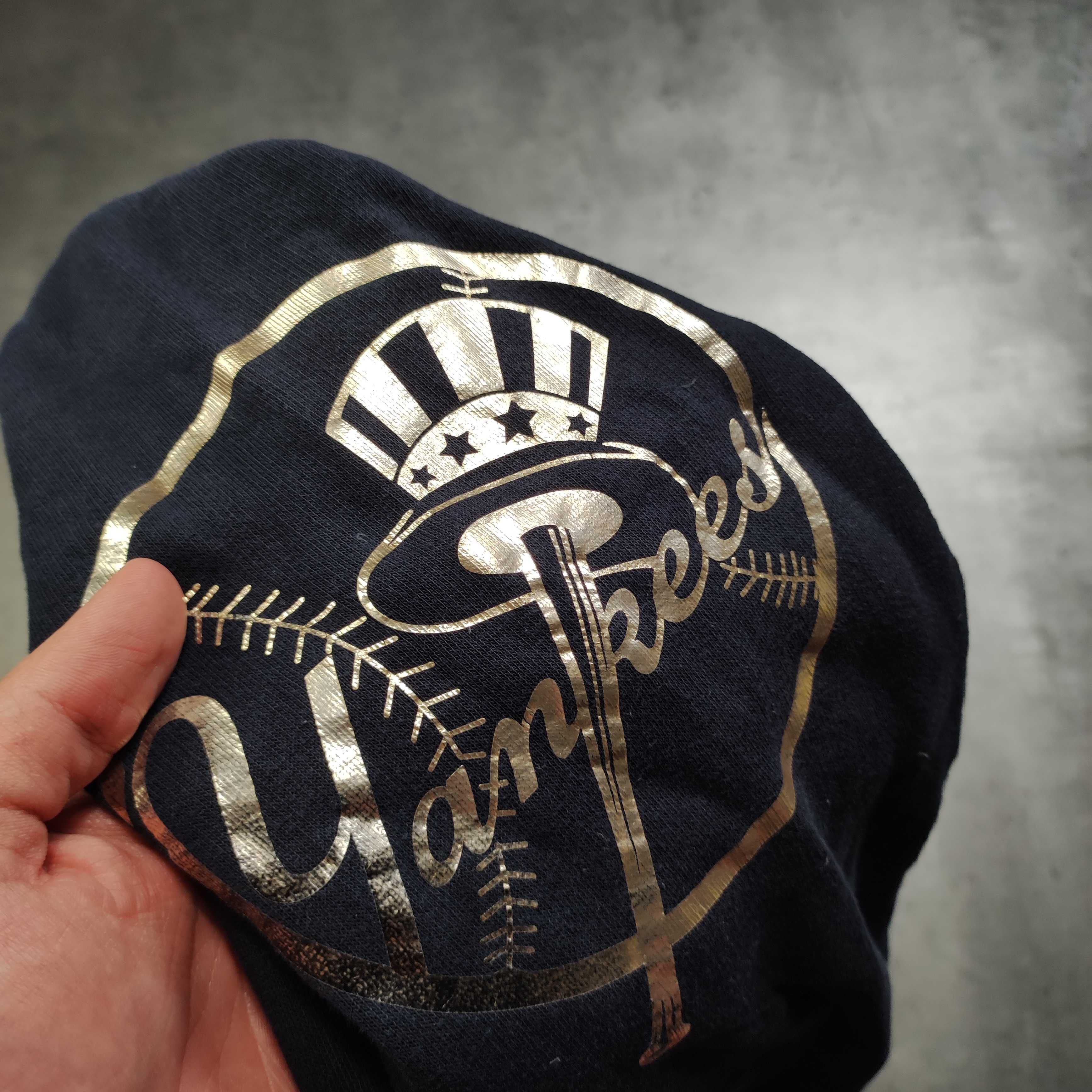MĘSKA Bluza Granatowa bez Kaptura New York Yankees Champion MLB Logo