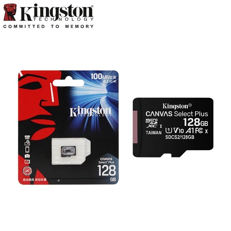 Карта памяти Kingston 128GB original microSDXC Canvas Select Plus