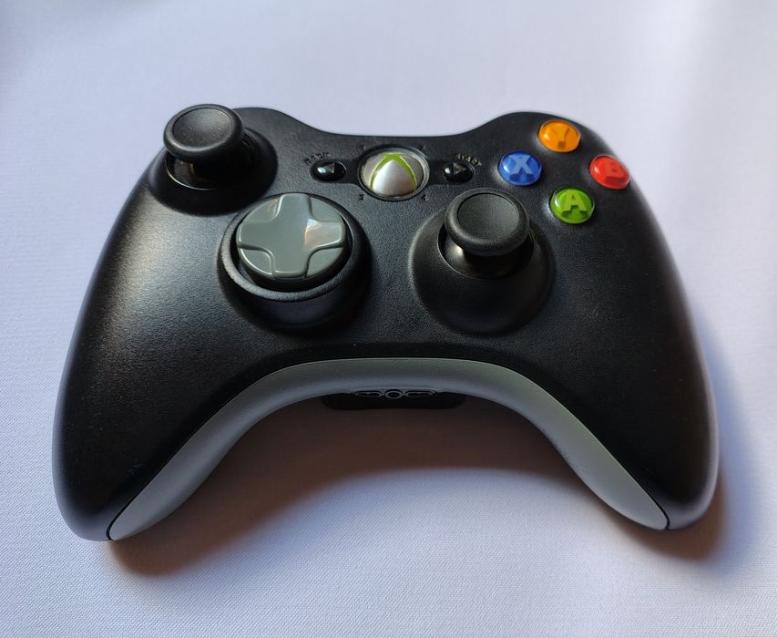 Bezprzewodowy oryginalny czarny pad kontroler Xbox 360, 100% sprawny