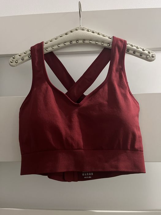 Sportowy biustonosz  rozmiar.XXL burgundowy