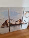 Telas pintadas quadros