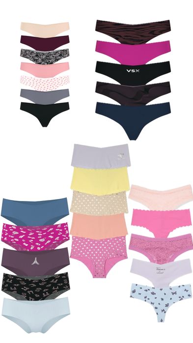 Набір трусиків Victoria’s Secret стірнги cheeky xs, s, m