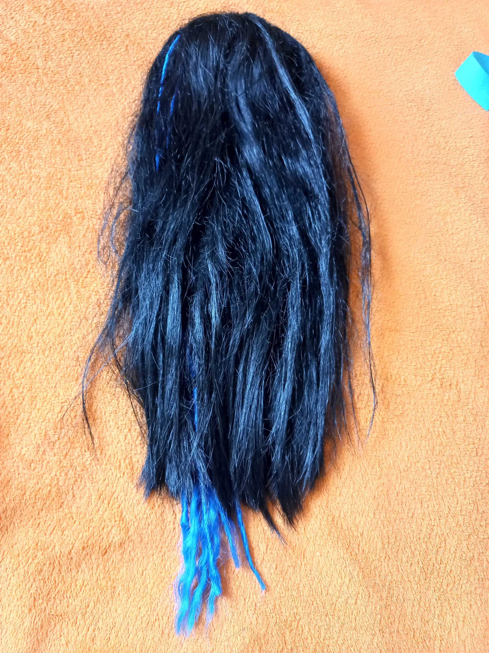 Хвіст чорняве волосся краб парик парік