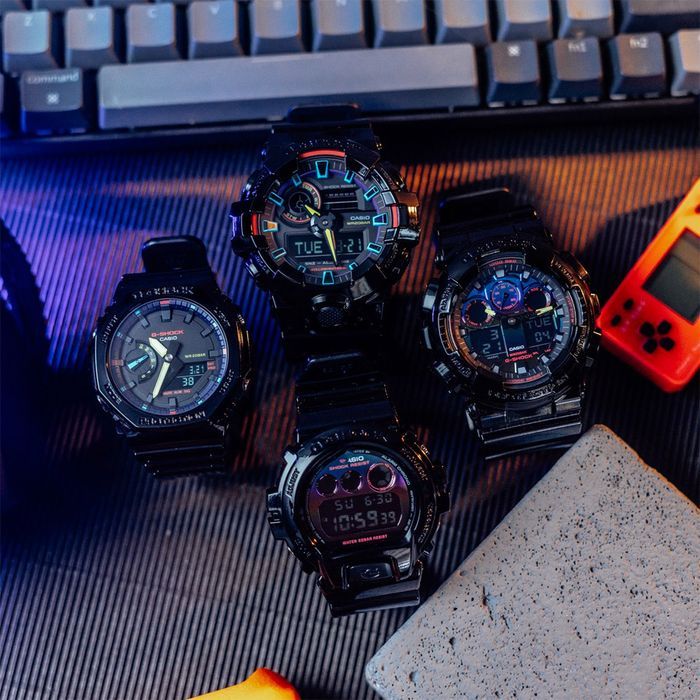 Часы Casio GA-100RGB-1A ! Оригинал! Фирменная гарантия 2 года!