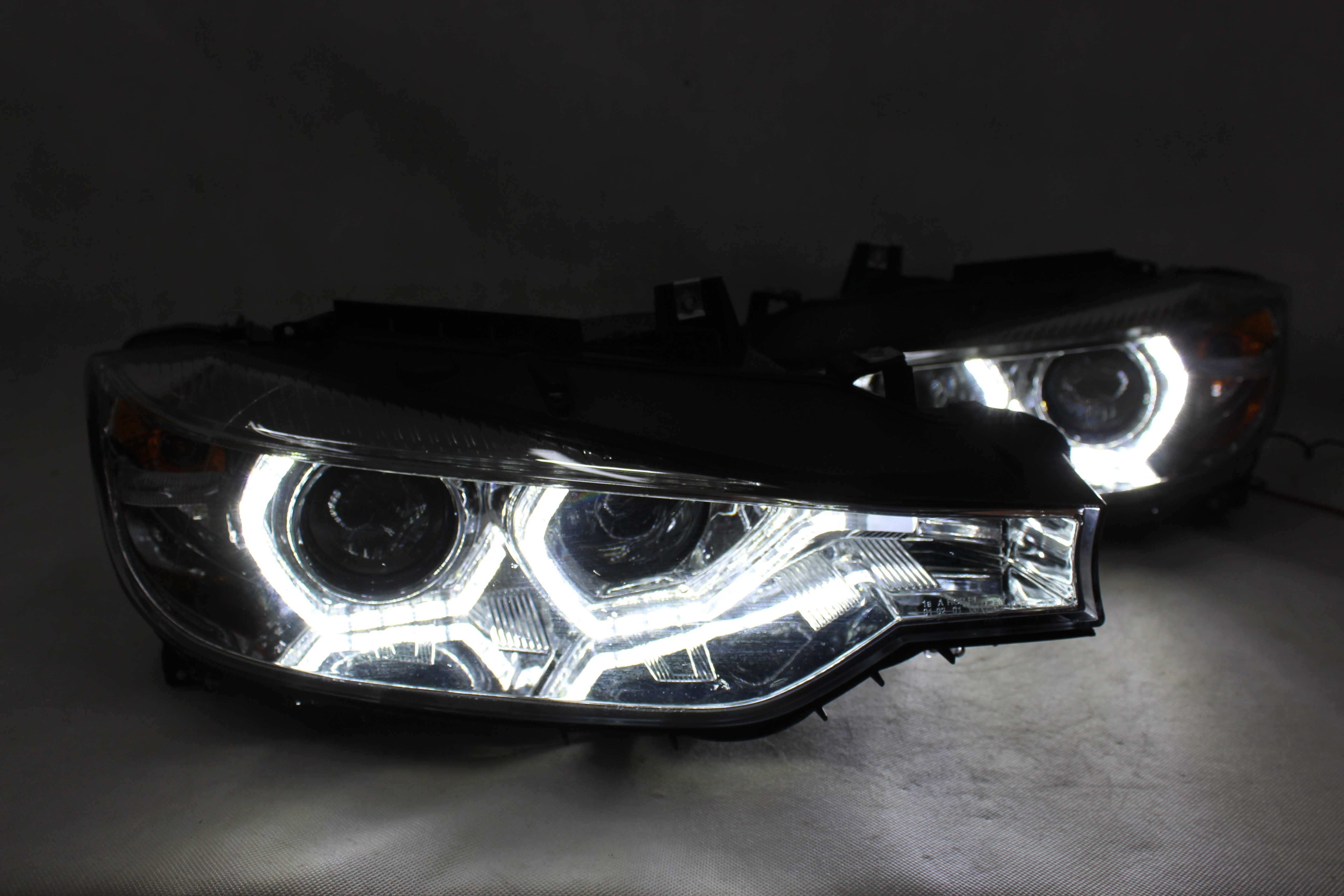 Lampy Reflektory przednie przód BMW F30 11-15 LED Xenon RINGI IGŁA!