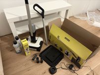 Używany mop elektryczny Karcher FC2-4 z dwoma bateriami i nową szczotk