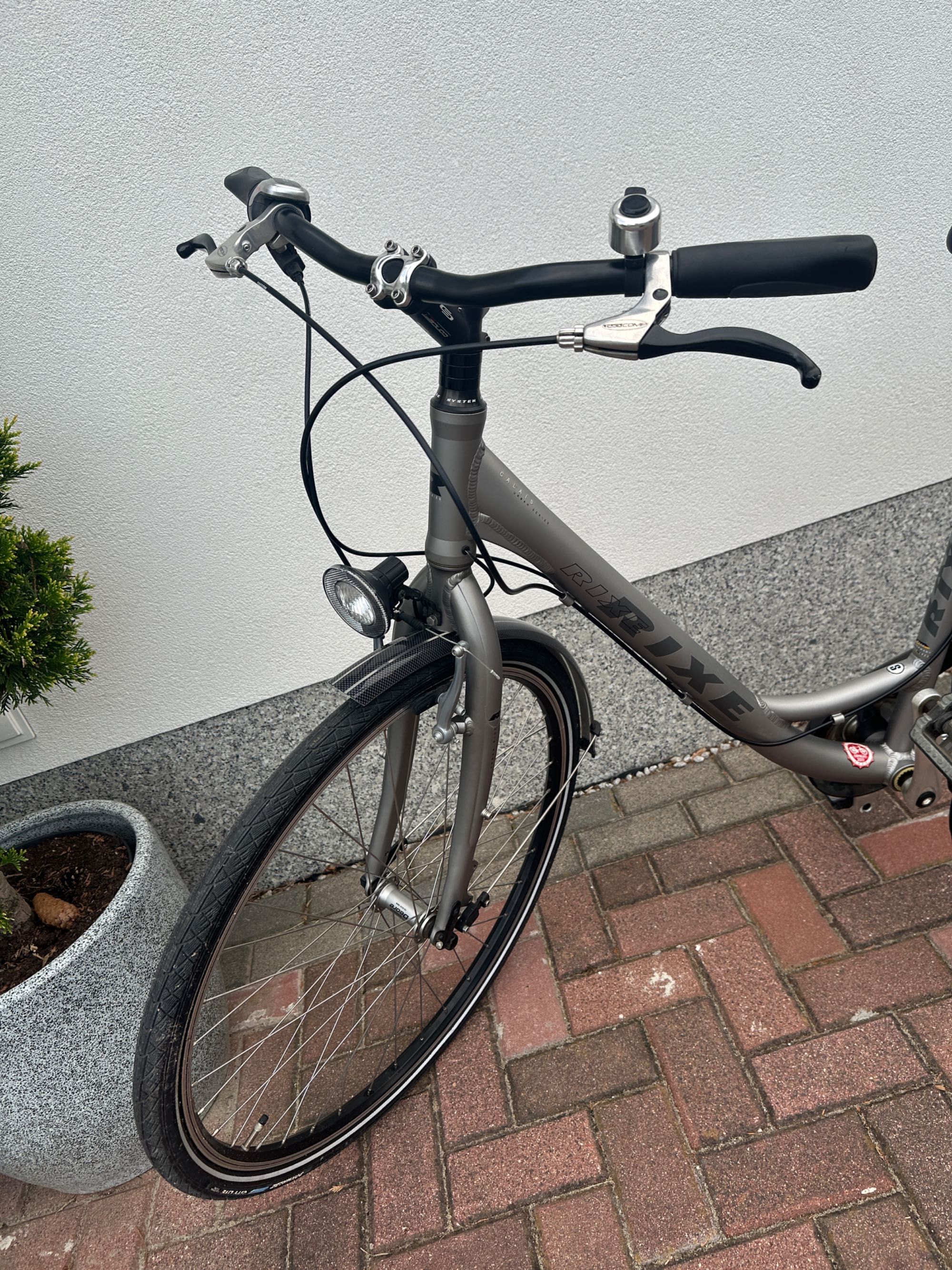 Rower miejski RIXE Calais Exklusivmodel! Titanium, Rama S, koła 28’