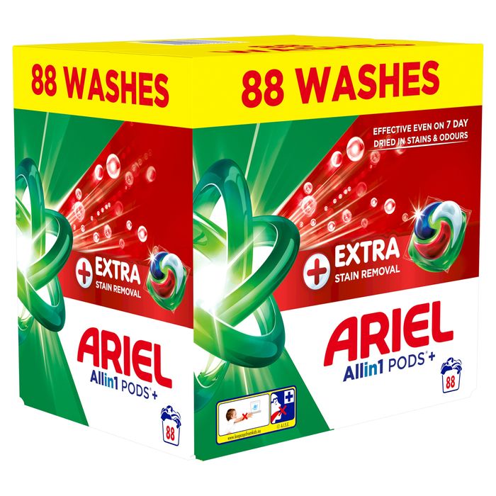 Kapsułki do prania ARIEL Pods All in 1 Extra Clean (88 prań) 2x 44szt