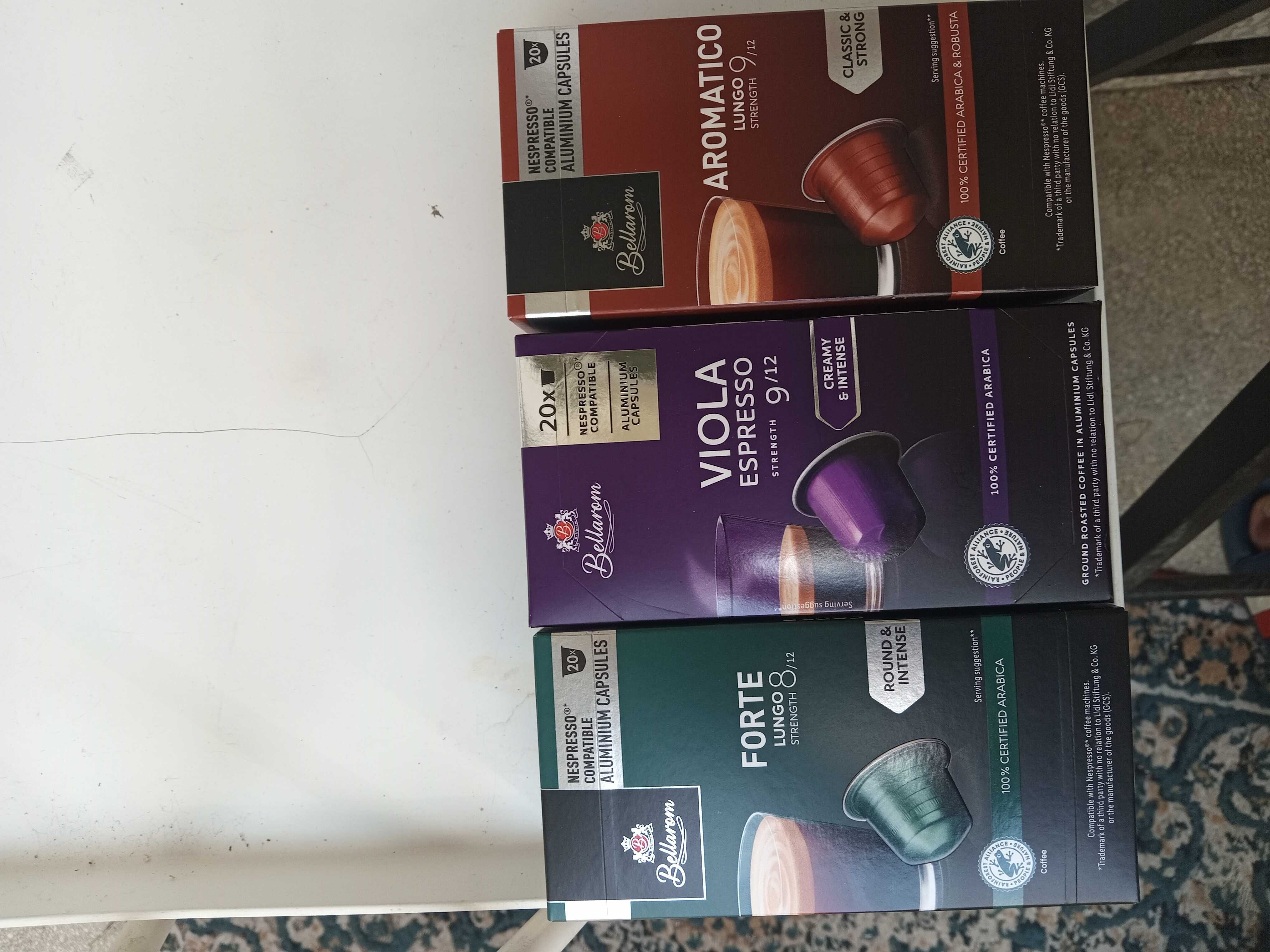 Nespresso, капсули. 20штук в упаковці. виробництво Італія. Bellarom.