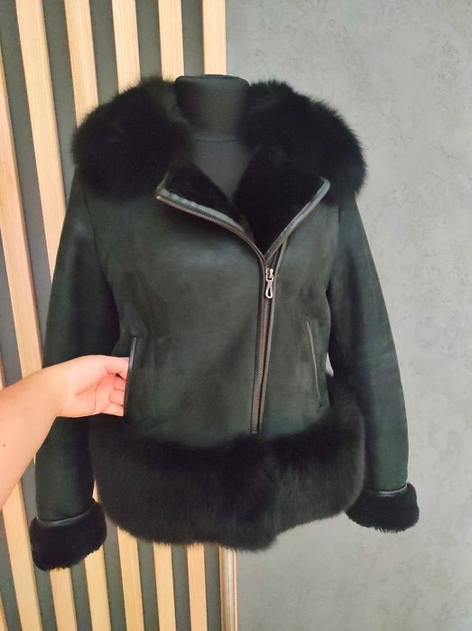 Натуральна шкіряна дублянка