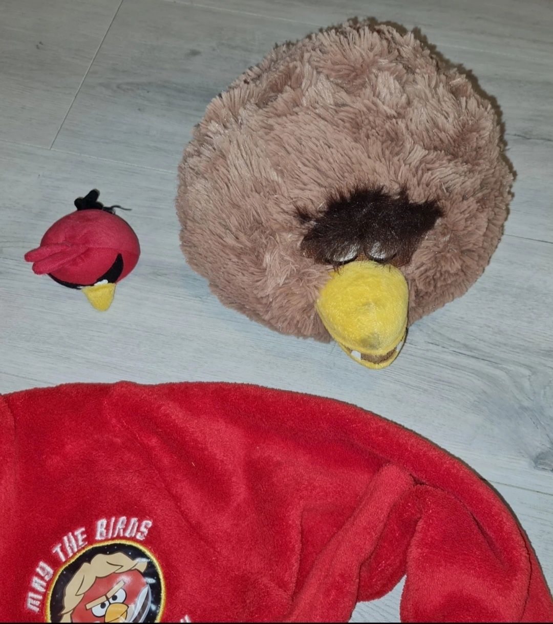 Szlafrok szlafroczek Angry Birds plus maskotki rozm 116