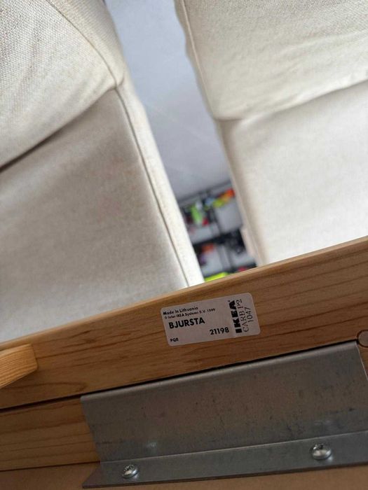 Conjunto mesa Bjursta + 6 cadeiras c/capa Henriksdal | IKEA