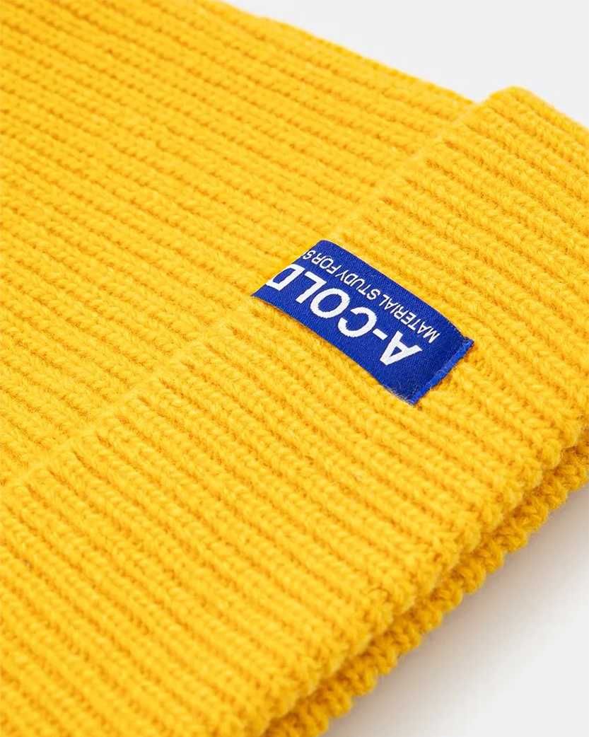 Шапка A-Cold-Wall Ribbed Structure Beanie Yellow