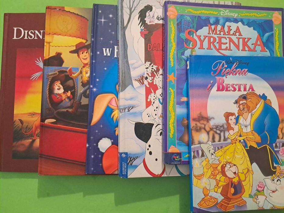 Disney pakiet 6  książek Król Lew , Mała Syrenka , Piękna i bestia