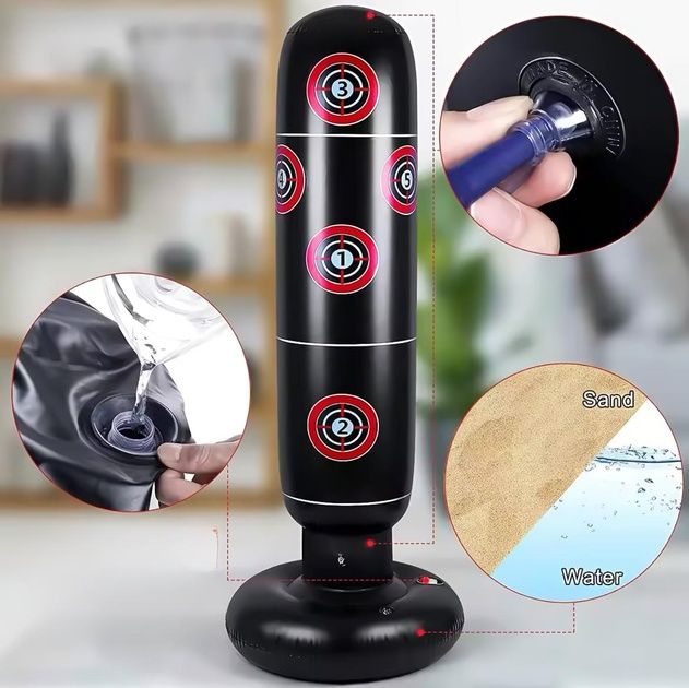 Надувная боксерская груша 160 см неваляшка детская,бокс ,для бокса mma