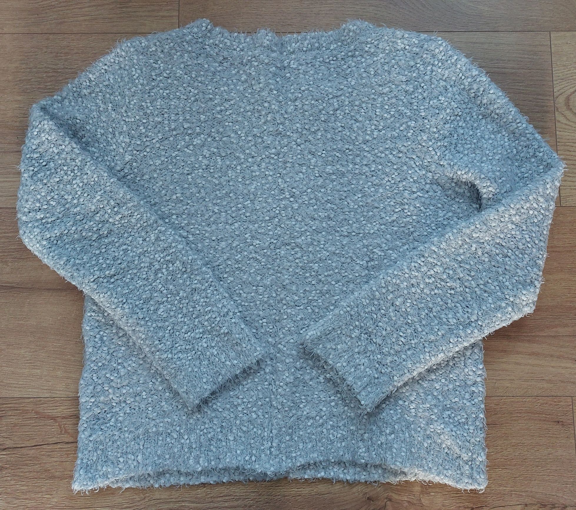 Sweter puffy w kolorze jasnoszarym, rozmiar M, Orsay