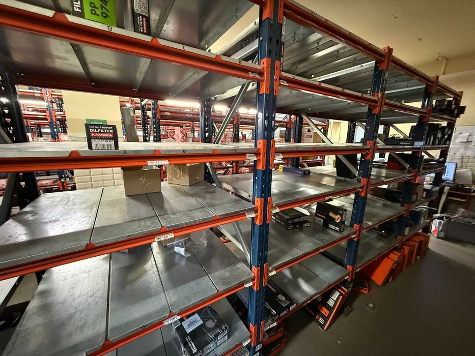 5 modułów: Regał 5-półkowy 300 kg MECALUX M7 H-225 cm L-100 cm G-80 cm