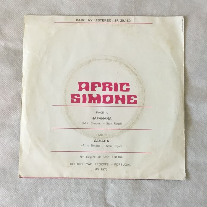 Vinil single Afric Simone - Hafanana