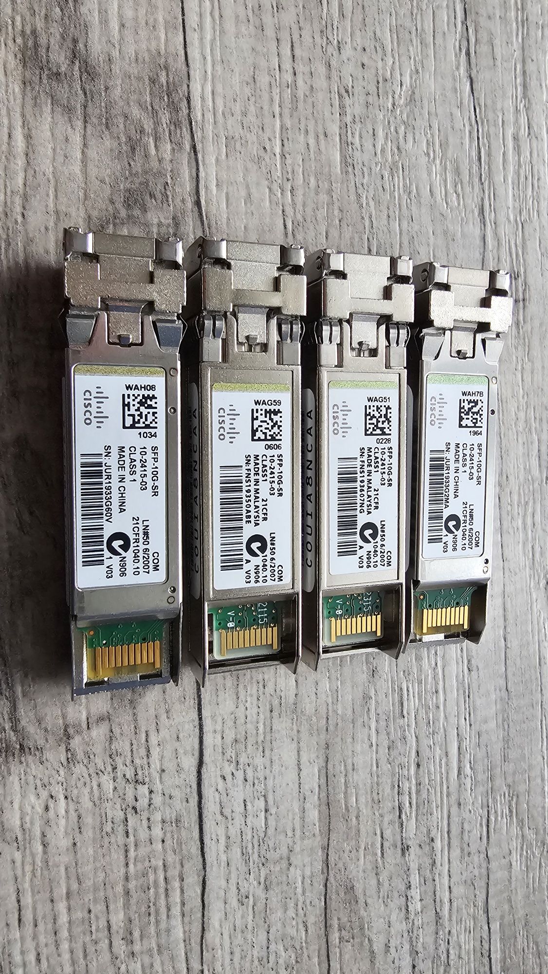 Wkładki światłowodowe CISCO SFP-10G-SR