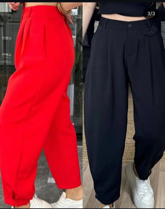 Червоні жіночі брюки