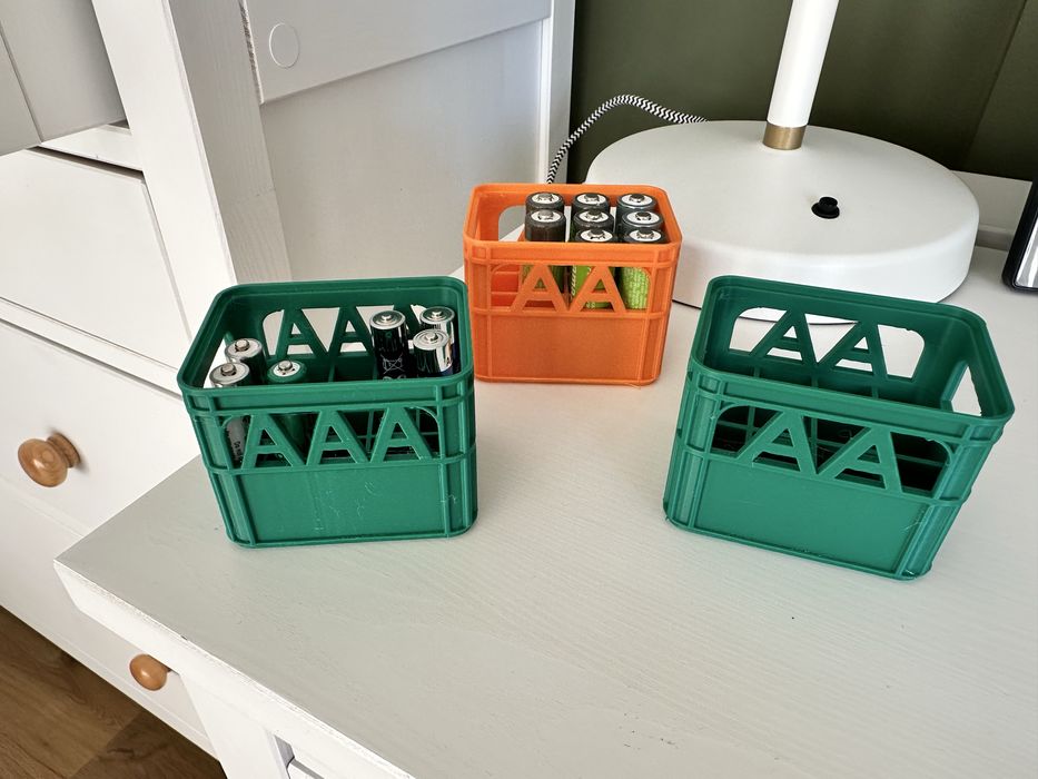Caixa de armazenamento para pilhas AA e AAA