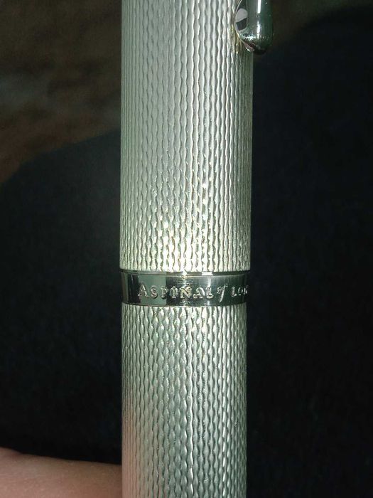 Aspinal of london.  Ручка перова. Срібло.  Колекційна.
