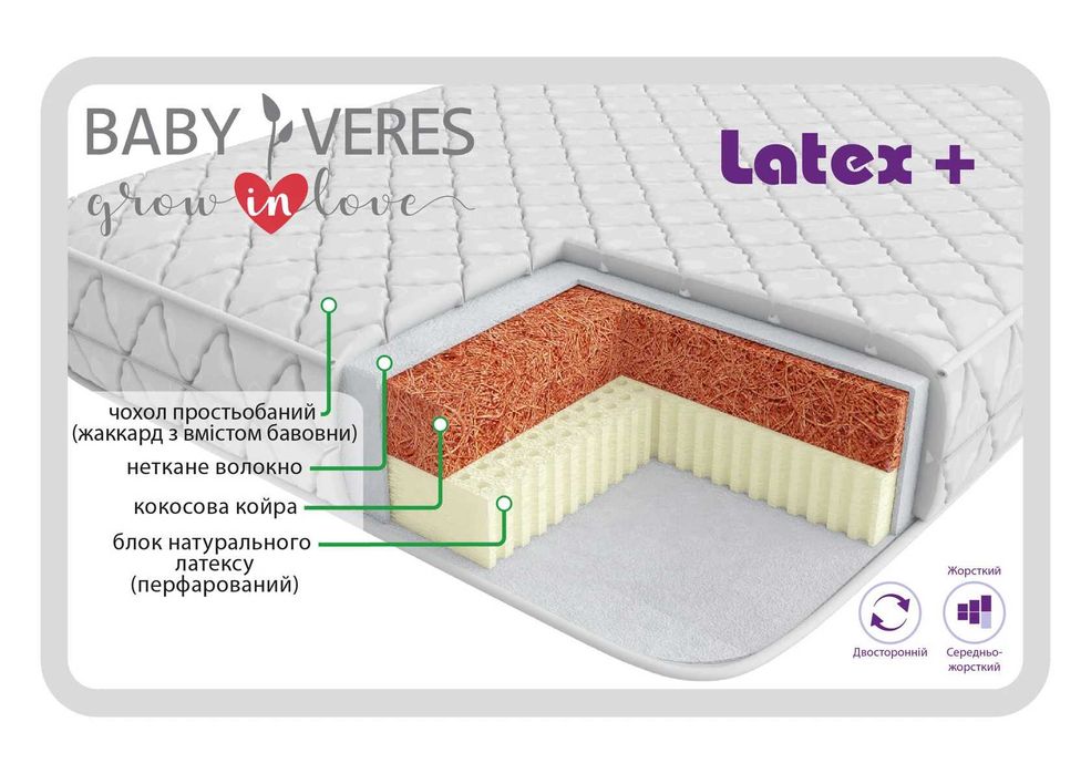 Ліжечко Верес Соня ЛД-3 + матрас