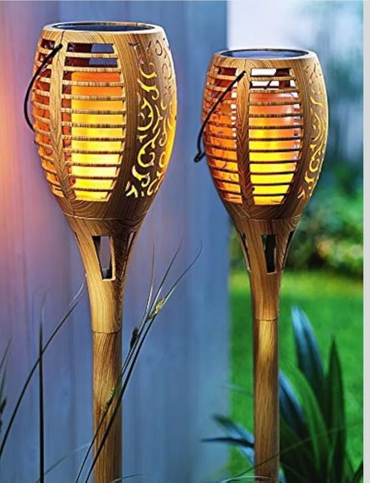 Świeca solarna Solar Garden Stake "Flame" zestaw x 2