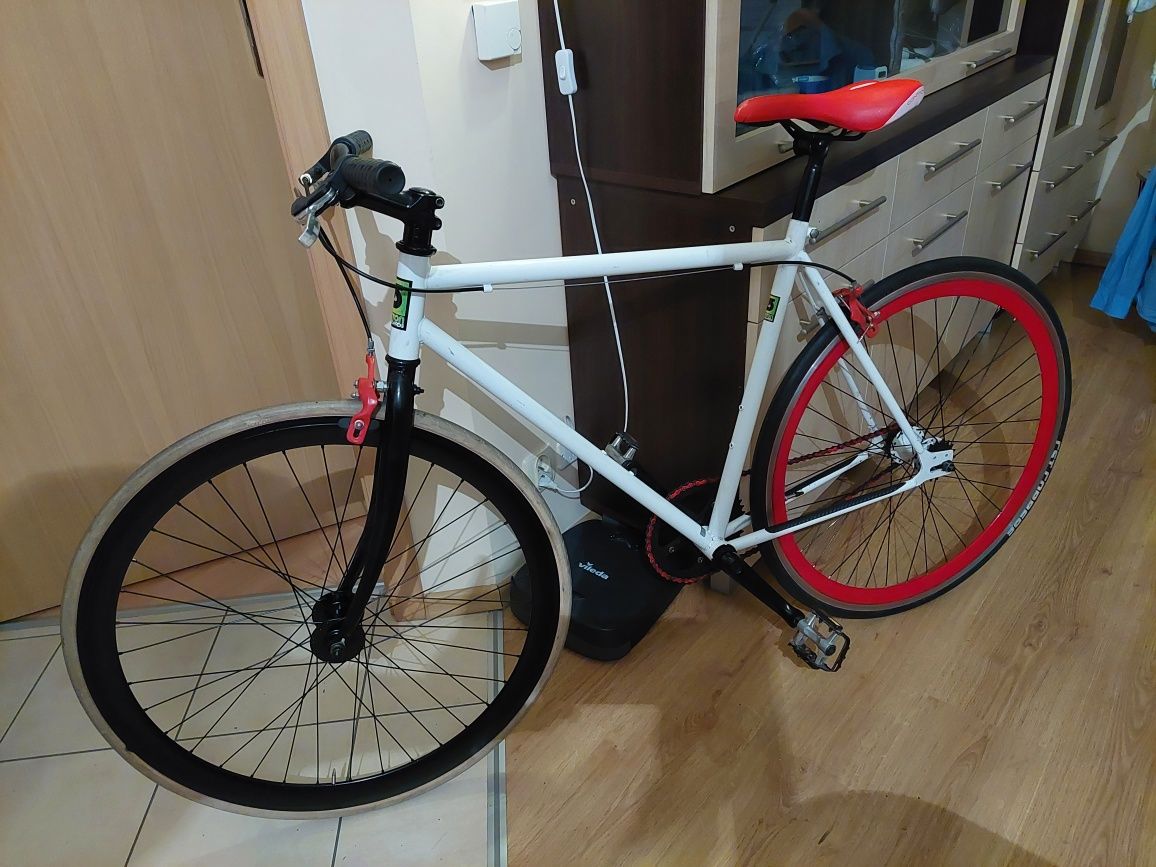 Szosa miejski kurier ostre koło szosowy miejski single speed flip flop