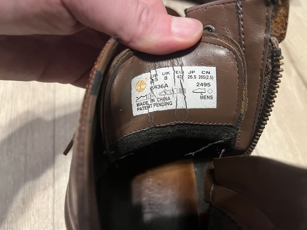 Wysokie buty męskie Timberland skóra rozmiar 42