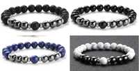 Pulseira Masculina Pedras Naturais & Hematite