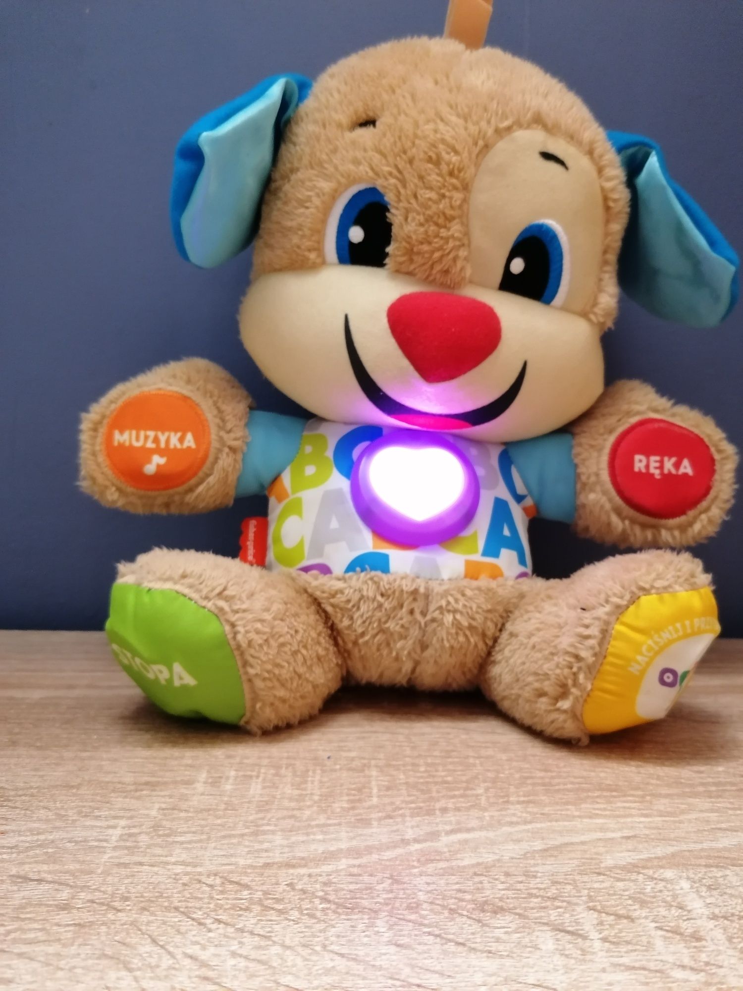 Książka oraz piesek Fisher-price